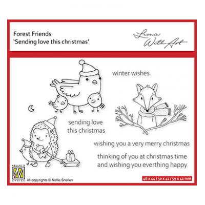 Nellie's Choice Clear Stamps - Sending Love This Christmas